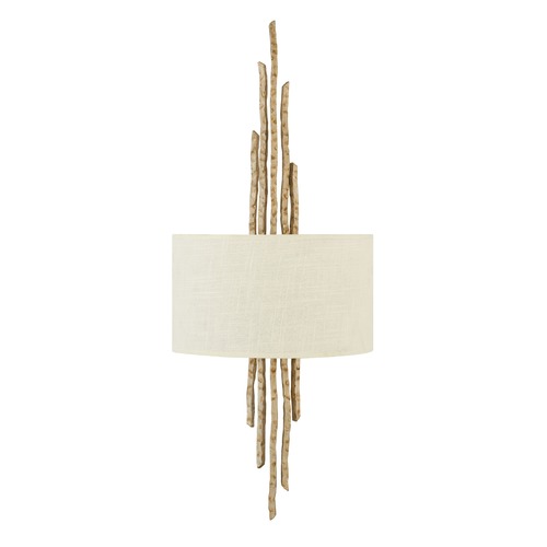 Spyre 27-Inch High Wall Sconce in Hammered Champagne Gold by Fredrick Ramond