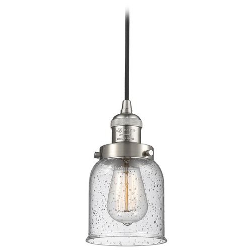 Small Bell Brushed Satin Nickel Mini Pendant by Innovations Lighting