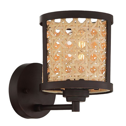Malaya Aged Bronze Brushed Sconce by Craftmade Lighting