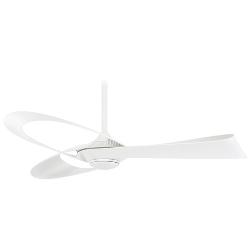Minka Aire Bowie Flat White Ceiling Fan Without Light