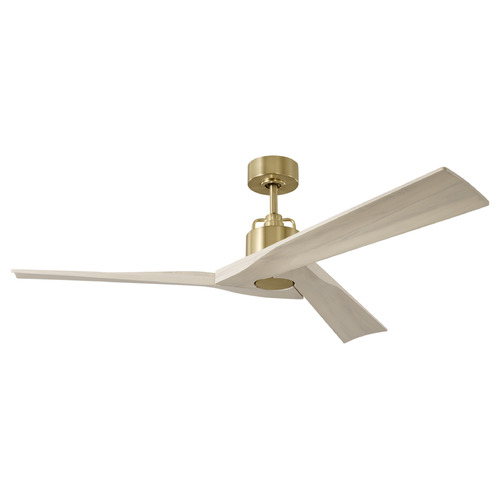 Visual Comfort Fan Collection Sean Lavin Alma Smart 52 Burnished Brass Ceiling Fan Without Light