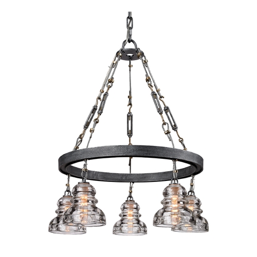 Troy Lighting Menlo Park 25.50-Inch Pendant in Old Silver by Troy Lighting F3135