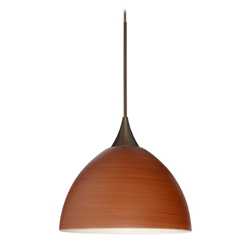 Besa Lighting Besa Lighting Brella Bronze LED Mini-Pendant Light 1XT-4679CH-LED-BR