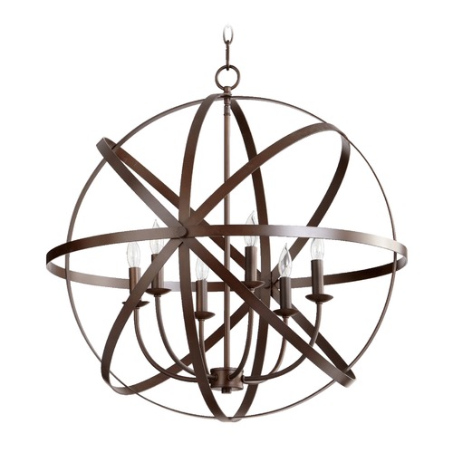 Quorum Lighting Celeste Oiled Bronze Pendant by Quorum Lighting 6009-8-86