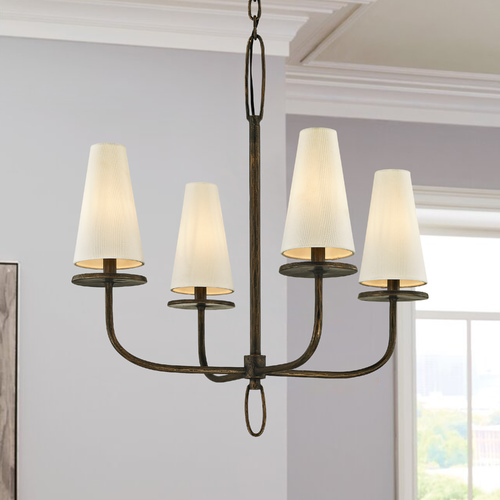 Troy Lighting Marcel 4-Light Chandelier in Pompeii Bronze by Troy Lighting F6295