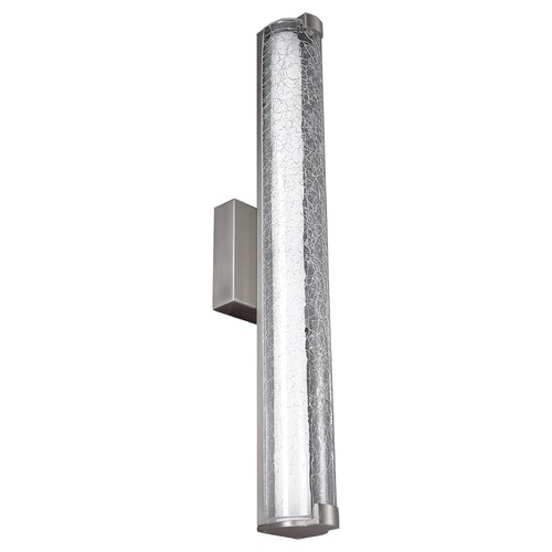 Cutler Satin Nickel LED Vertical Bathroom Light by Visual Comfort Studio