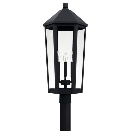 Ellsworth Outdoor Post Light in Black by Capital Lighting