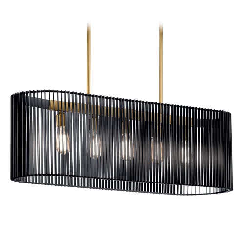 Kichler Lighting Linara 5-Light Black Linear Light by Kichler Lighting 44168BK