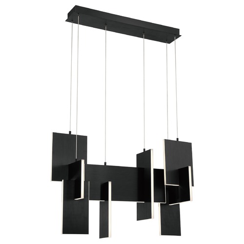 Coburg Black LED Linear Chandelier by Eurofase Lighting