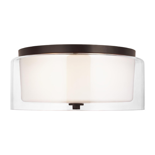 Elmwood Park 14-Inch Bronze LED Flush Mount by Generation Lighting