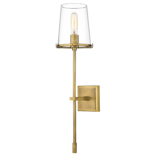 Callista Rubbed Brass Sconce by Z-Lite