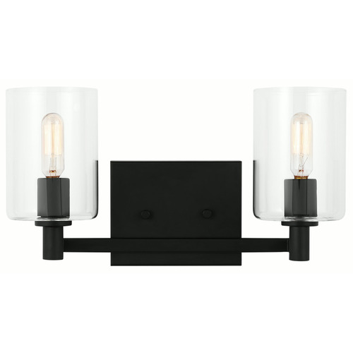 Visual Comfort Studio Collection Fullton Midnight Black Bathroom Light