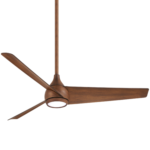 Minka Aire Twist 52-Inch LED Smart Fan in Distressed Koa by Minka Aire F678L-DK