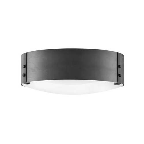 Sawyer 15-Inch LED Outdoor Flush Mount in Black by Hinkley Lighting