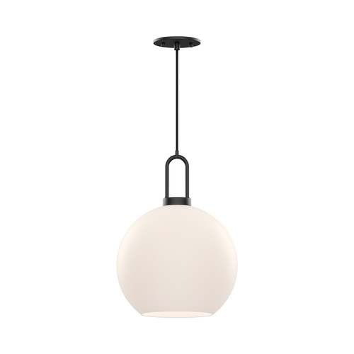 Alora Lighting Soji Matte Black Mini-Pendant Light with Globe Shade