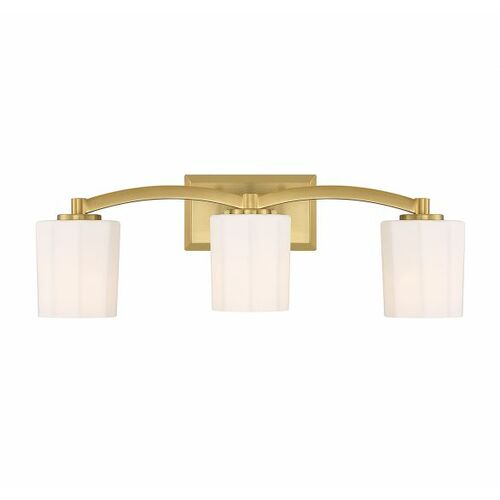 Whitney 24-Inch Bath Light in Warm Brass by Savoy House