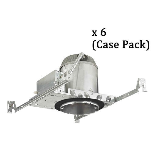 5-Inch New Construction E26 Recessed Can Light IC & Airtight Case of 6