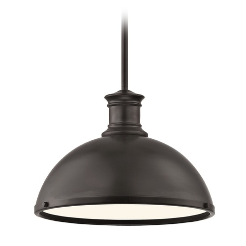 Design Classics Lighting Farmhouse Bronze Pendant Light 13.38-Inch Wide 1761-220 SH1776-220 R1776-220