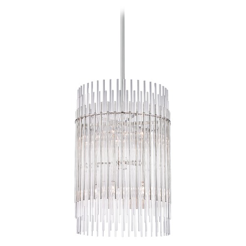 Wallis Polished Nickel Pendant by Hudson Valley Lighting
