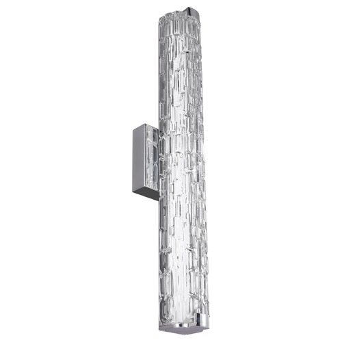Cutler Chrome LED Vertical Bathroom Light by Visual Comfort Studio