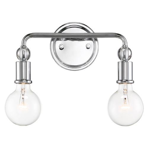 Bounce Polished Nickel Bathroom Light by Nuvo Lighting
