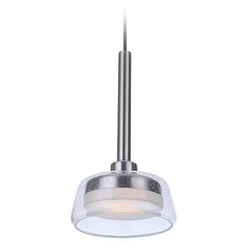 Craftmade Lighting Centric Brushed Polished Nickel LED Mini Pendant by Craftmade Lighting 55190-BNK-LED