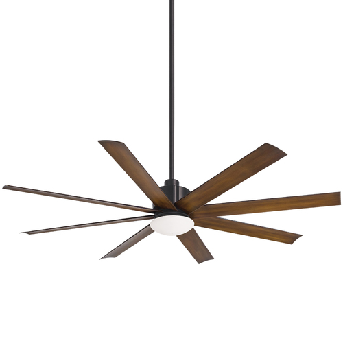 Minka Aire Slipstream LED Outdoor 65-Inch Fan in Coal by Minka Aire F888L-CL/DK
