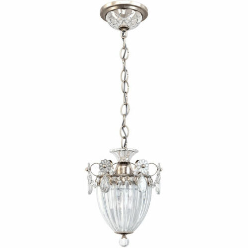 Bagatelle Antique Silver Mini Pendant by Schonbek Lighting