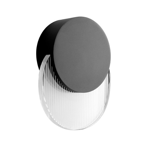 Pavo 7-Inch LED Wet Wall Sconce in Black by Oxygen Lighting