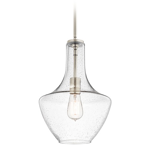 Everly 15.25-Inch High Brushed Nickel Pendant by Kichler Lighting
