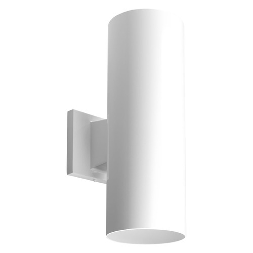 Cylinder White LED Outdoor Wall Light by Progress Lighting