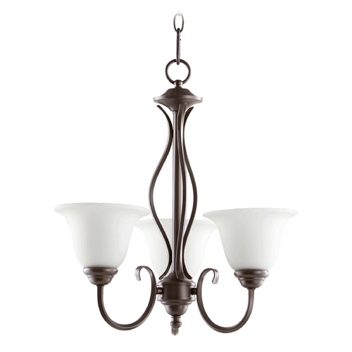 Spencer Oiled Bronze Chandelier by Quorum Lighting