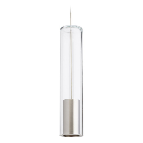 Captra MonoRail Pendant in Nickel by Visual Comfort Modern