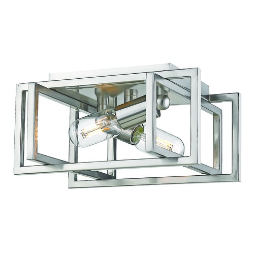 Golden Lighting Tribeca Pewter Flush Mount by Golden Lighting 6070-FMPW-PW