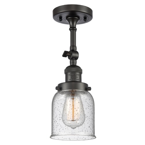 Small Bell Oil Rubbed Bronze Semi-Flush Mount by Innovations Lighting