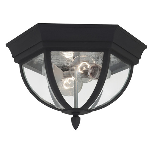 Wynfield 12.75-Inch Black Flush Mount by Generation Lighting