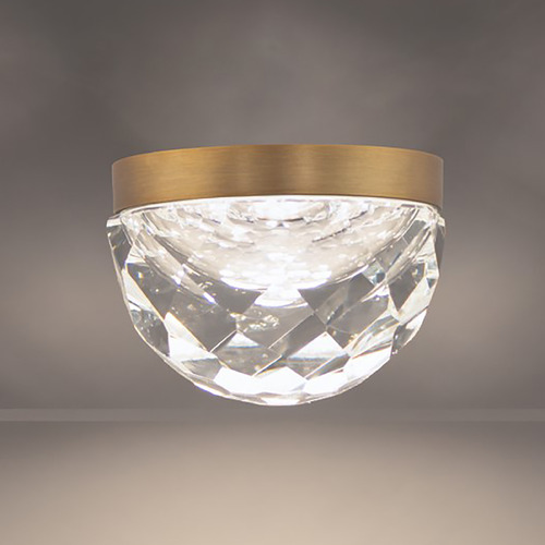 Cascade Aged Brass LED Flush Mount by Modern Forms