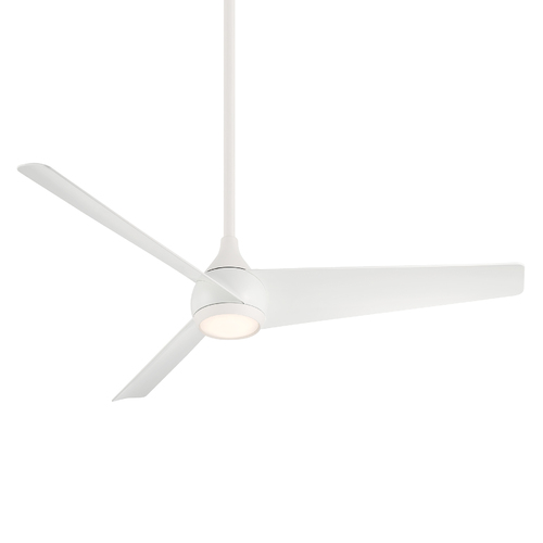 Twist 52-Inch LED Smart Fan in Flat White by Minka Aire