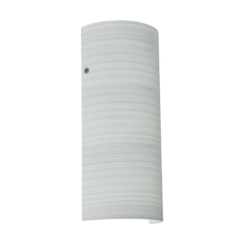 Sconce Wall Light Grey Glass Satin Nickel by Besa Lighting