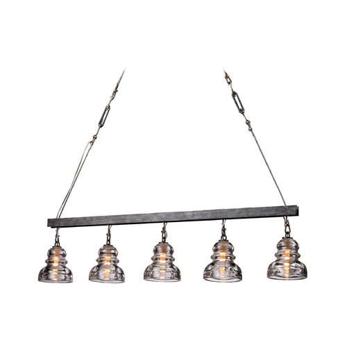 Troy Lighting Menlo Park 44.50-Inch Linear Light in Old Silver by Troy Lighting F3138