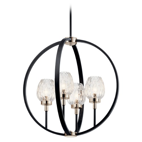 Kichler Lighting Moyra 4-Light Black Chandelier by Kichler Lighting 44239BK