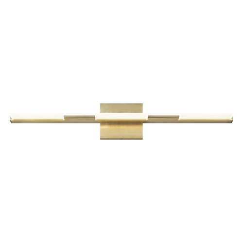 Visual Comfort Modern Collection Tris 3-Light LED Bath Light in Aged Brass by Visual Comfort Modern 700BCTRS3R-LED930