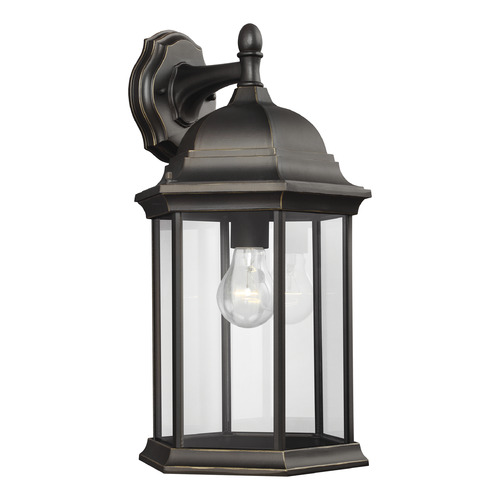 Sevier 18.75-Inch Antique Bronze Outdoor Wall Light by Generation Lighting