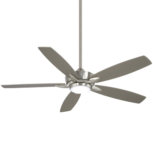 Kelvyn 52-Inch LED Fan in Brushed Nickel by Minka Aire