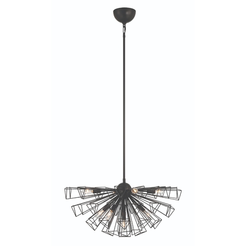 Dendelio Convertible Chandelier in Black by Eurofase