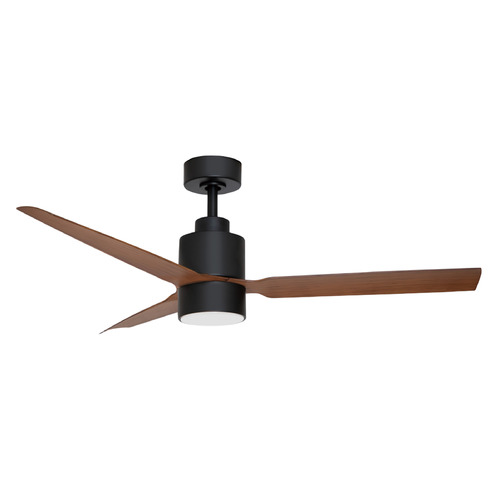 Maxim Lighting Falcon - Wet Black and Walnut LED Ceiling Fan with Light