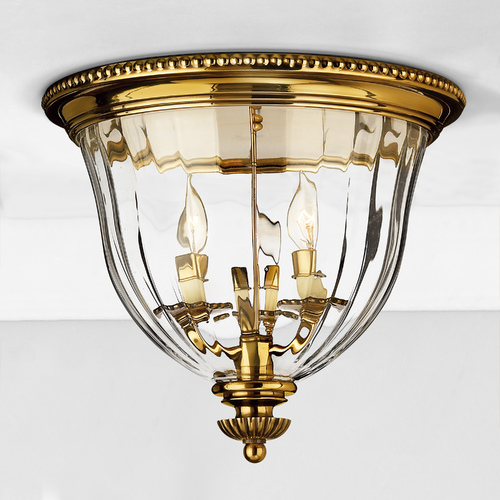 Hinkley Cambridge 14.50-Inch Flush Mount in Burnished Brass by Hinkley Lighting 3612BB