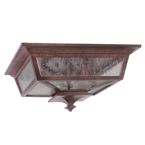 Argent 14-Inch Aged Bronze Textured Outdoor Flush Mount by Craftmade Lighting