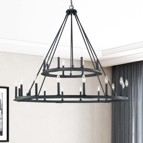 Pearson 48-Inch Chandelier in Black Iron by Capital Lighting