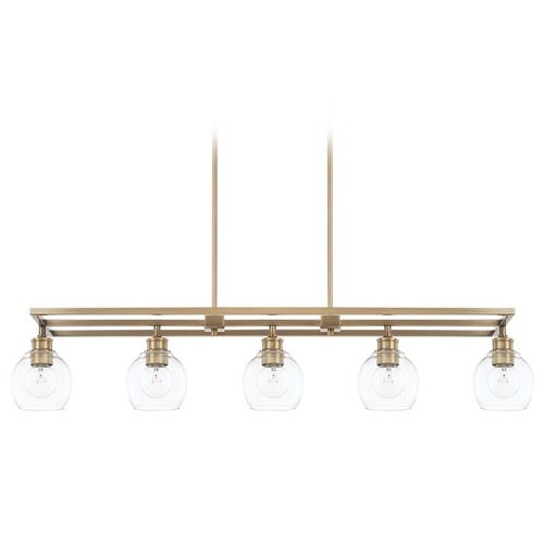 Capital Lighting Mid Century 47-Inch Linear Light in Aged Brass by Capital Lighting 821151AD-426